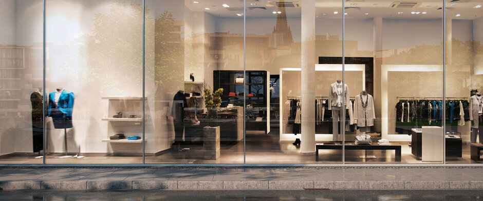 Schaufenstermit Auslage