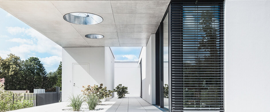 Außen liegender Sonnenschutz