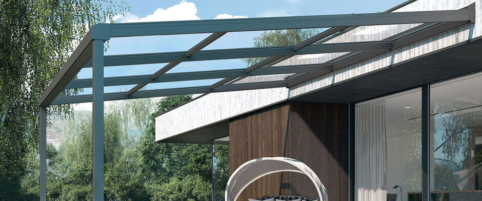 Terrassendach aus Aluminium